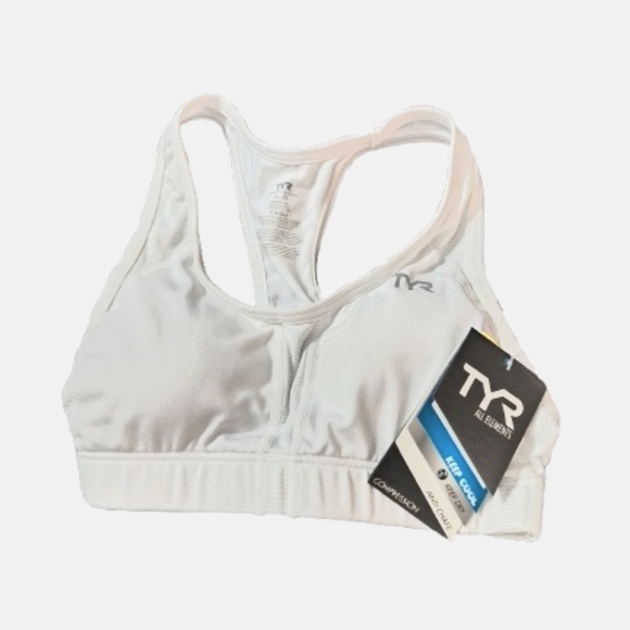 TYR White Sports Bra NWT Size XS - Picture 1 of 8